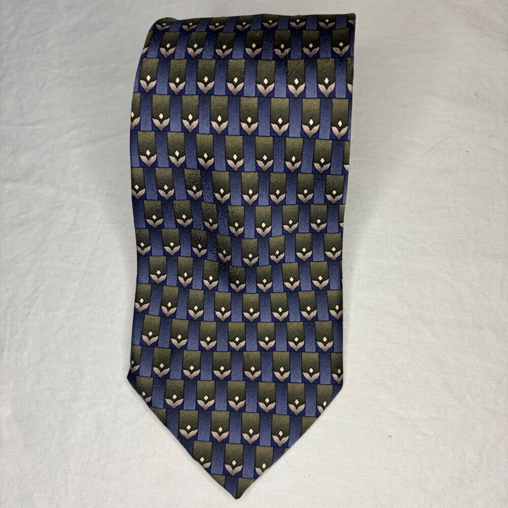 THE NATURE CONSERVANCY Humpback Whale 100% Silk Mens Necktie Blue Green